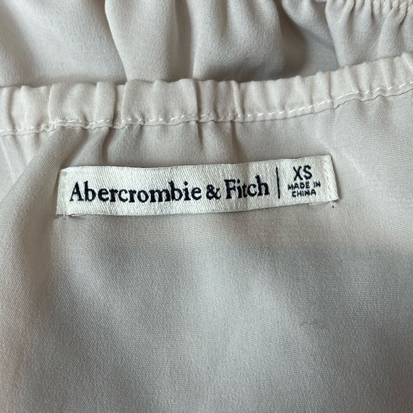 Abercrombie and fitch strap cami beige polyester bodysuit size xs - Picture 2 of 13
